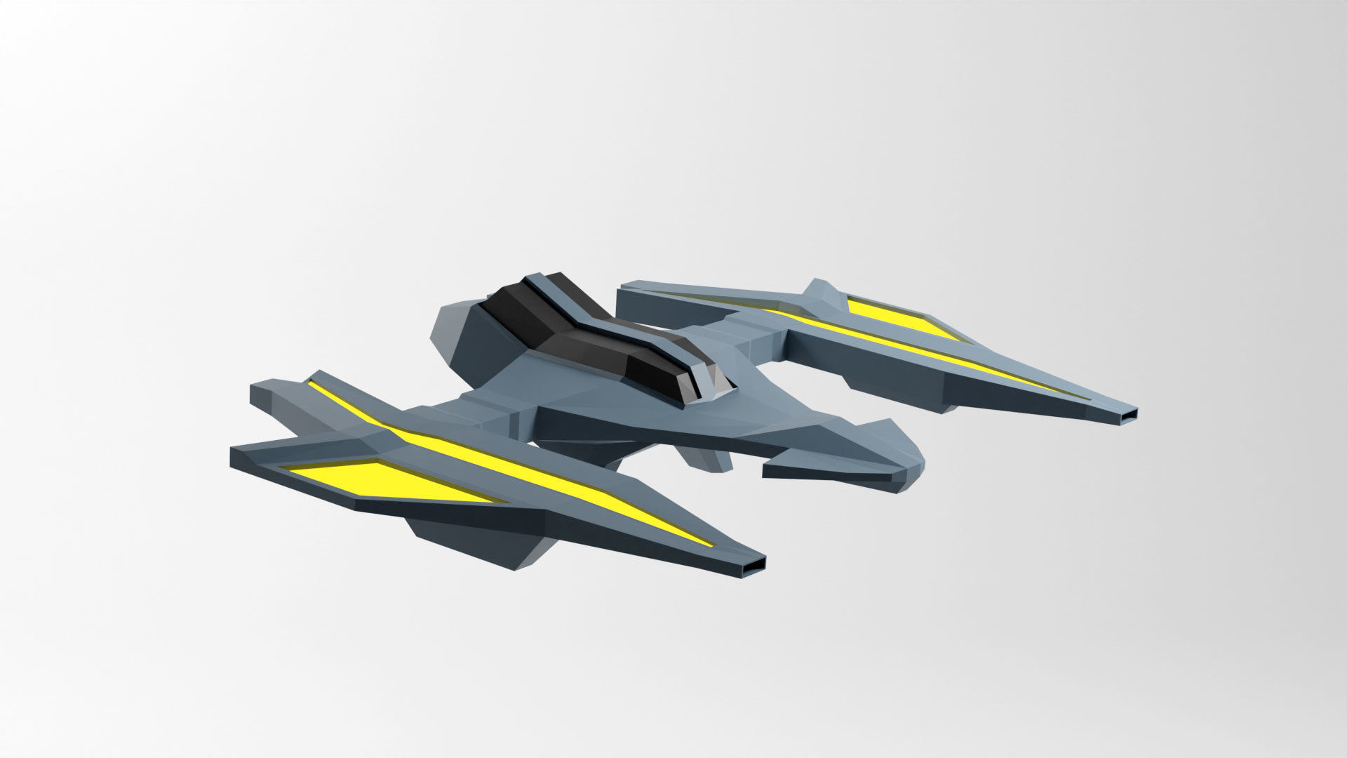 Craft Spaceship 3D Model Low-poly 3D model_19