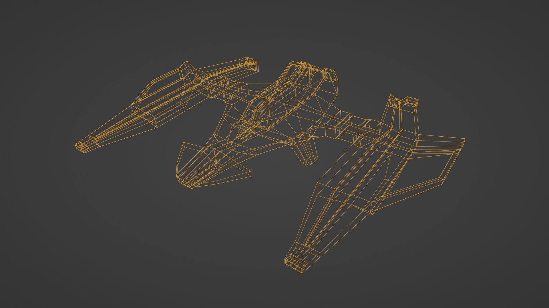 Craft Spaceship 3D Model Low-poly 3D model_24