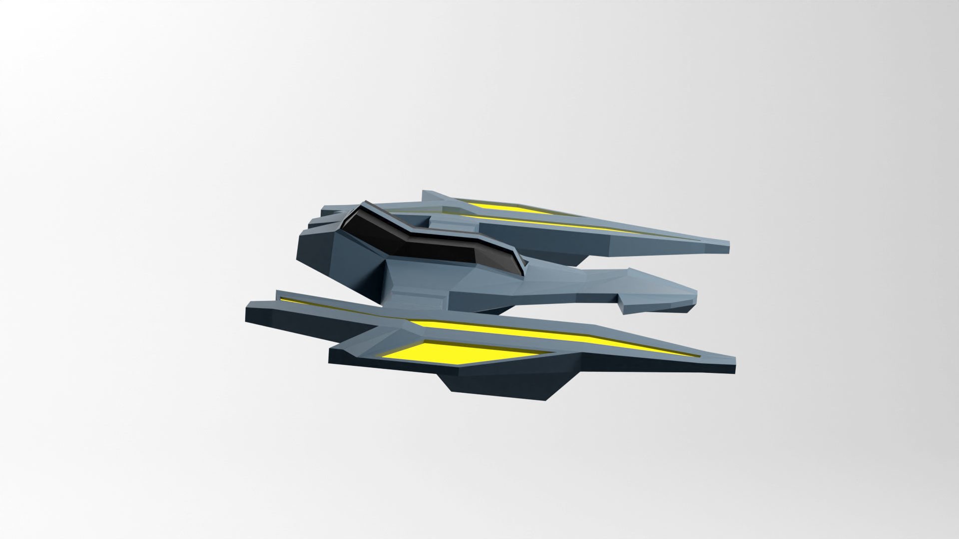 Craft Spaceship 3D Model Low-poly 3D model_20