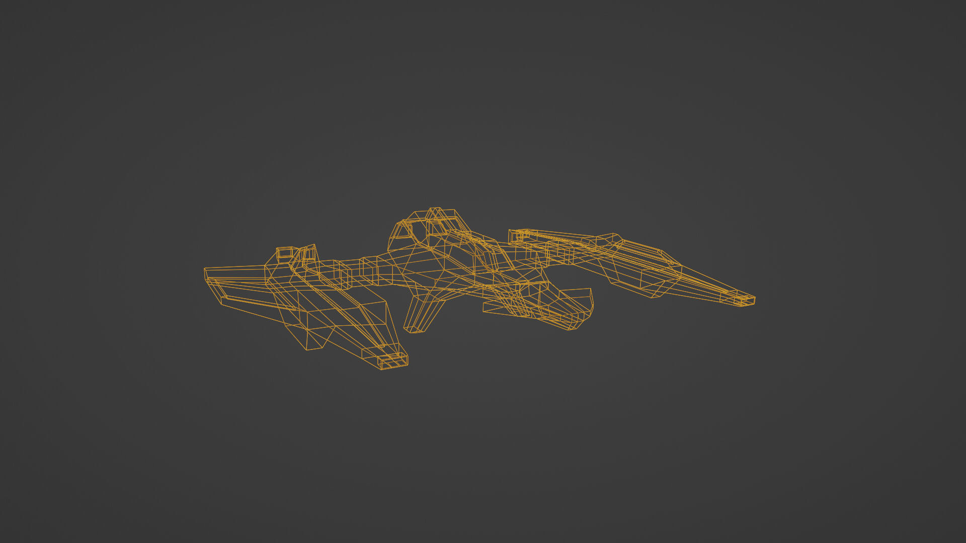 Craft Spaceship 3D Model Low-poly 3D model_21