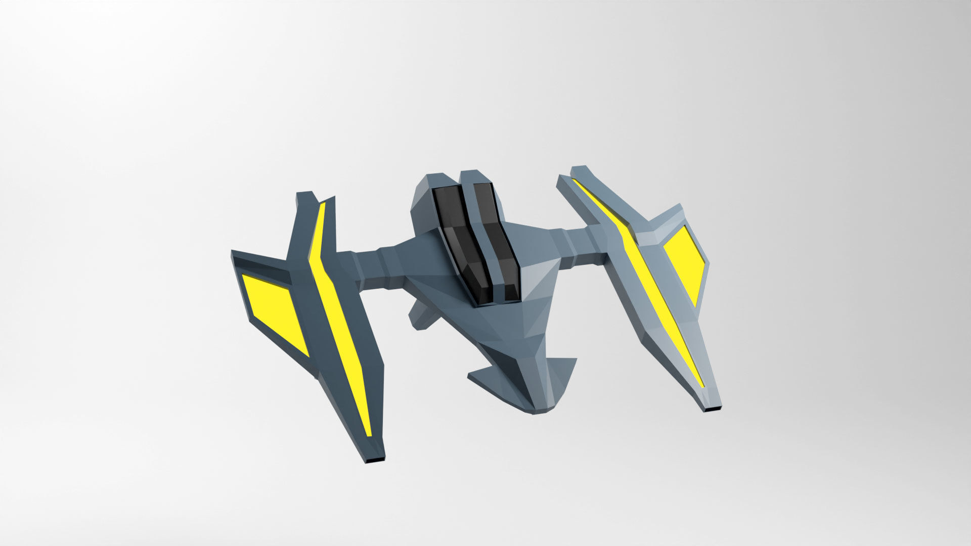Craft Spaceship 3D Model Low-poly 3D model_18