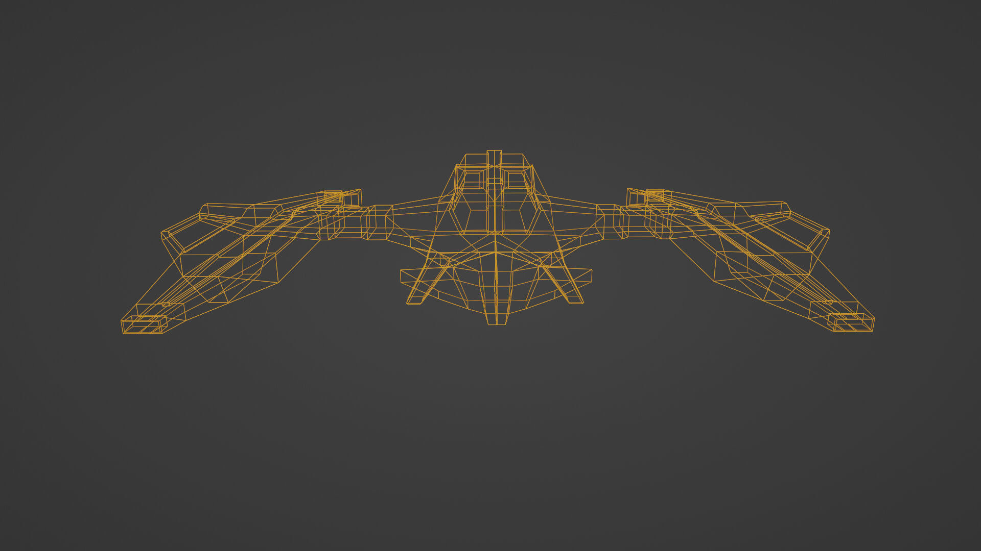 Craft Spaceship 3D Model Low-poly 3D model_29