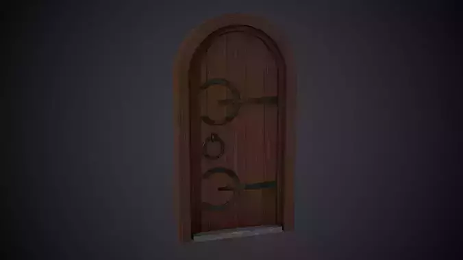 Medieval Arched Door