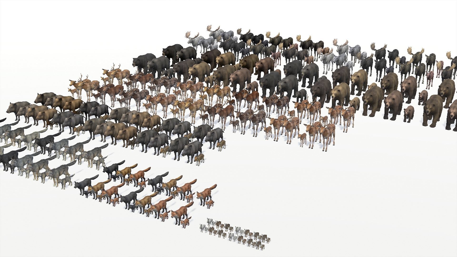 FOREST ANIMALS 3 3D Model Collection_19