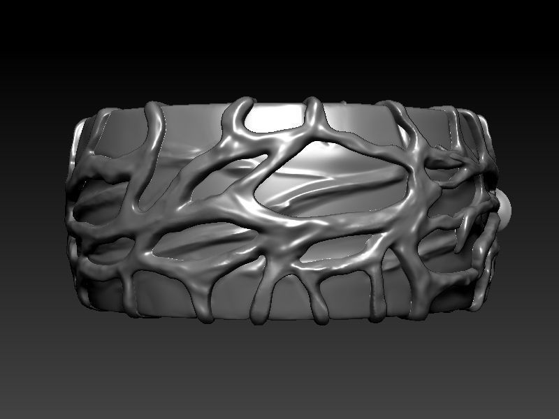 Spider ring 3D print model_2