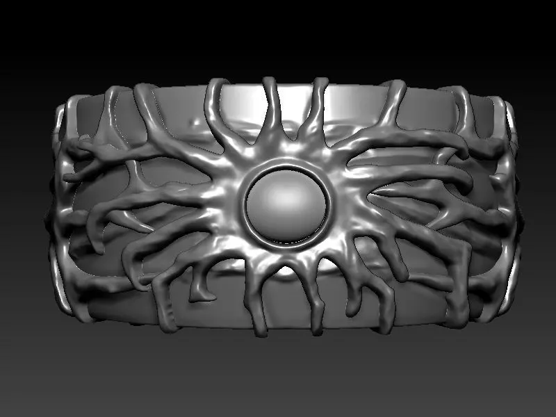 Spider ring 3D print model_0