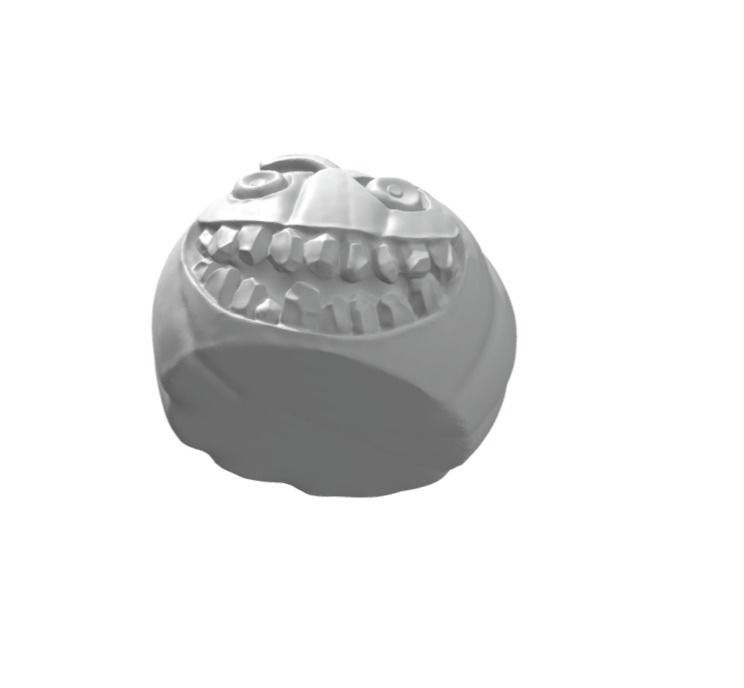Halloween scary pumpkin 3D print model_1