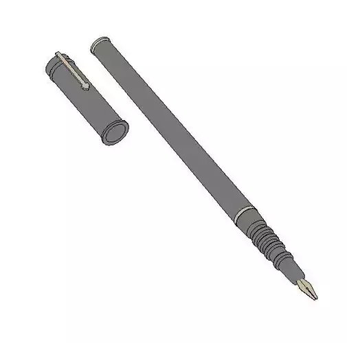 Fountain Pen 3D model