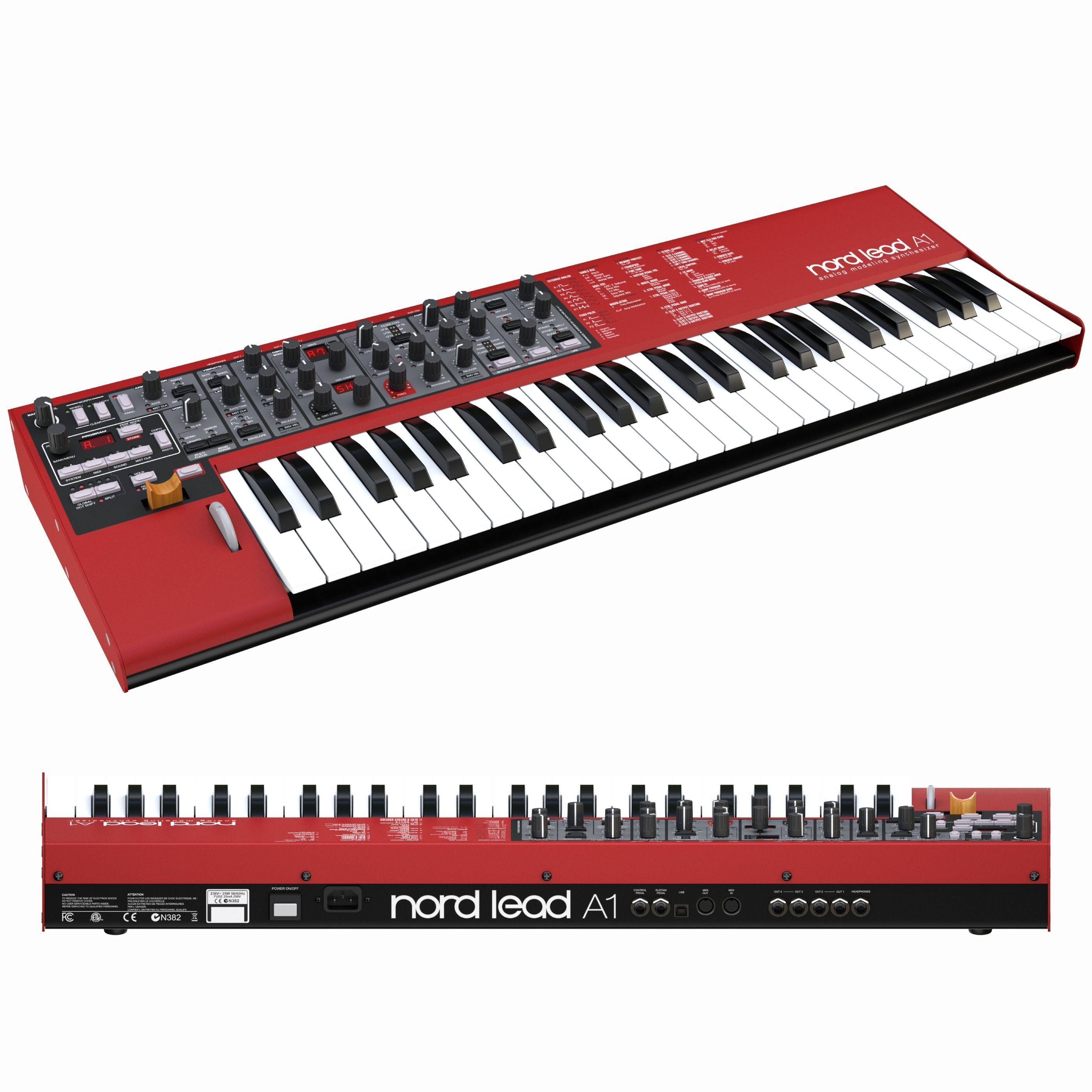 Synthesizer - Clavia Nord Lead A1 3D model_1