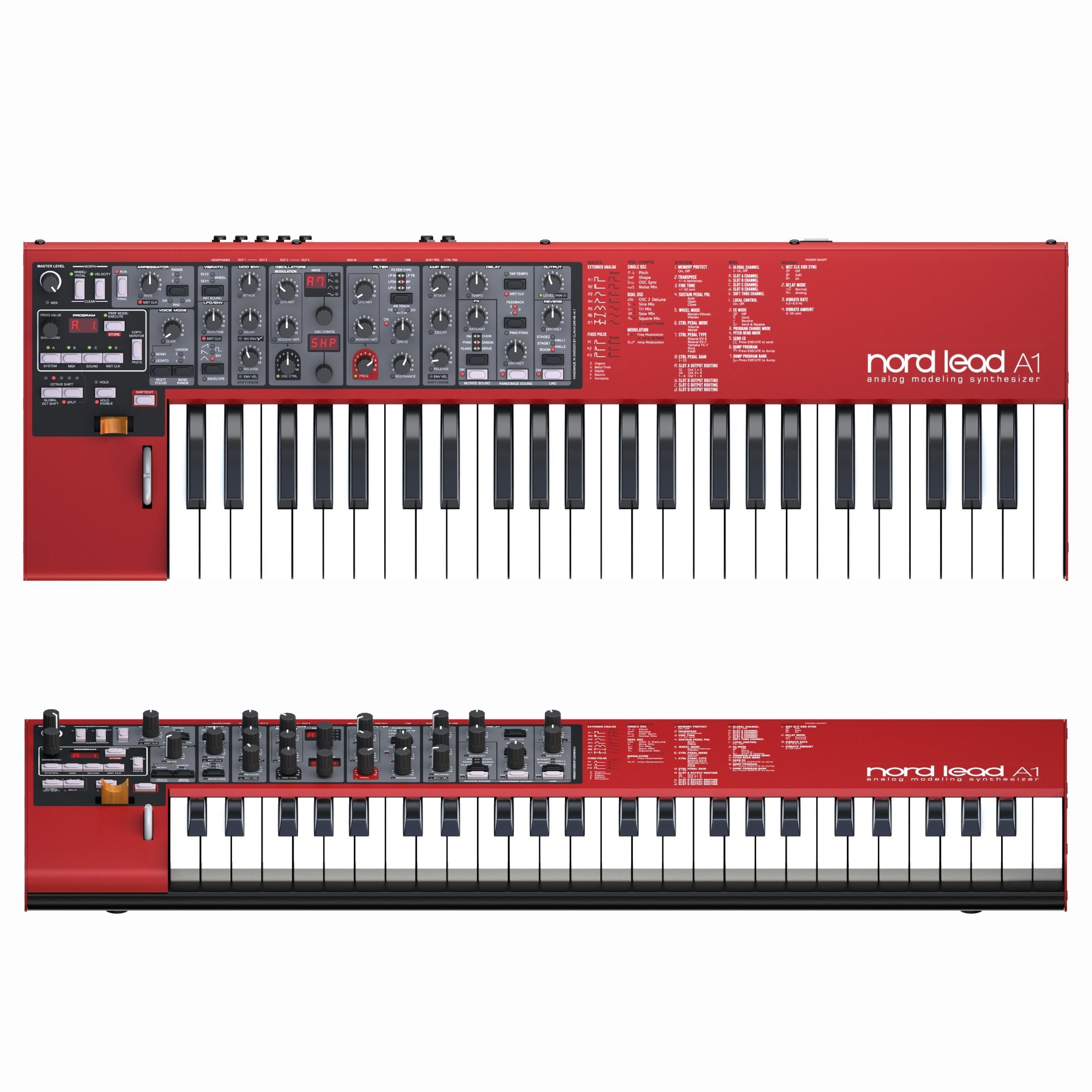 Synthesizer - Clavia Nord Lead A1 3D model_3