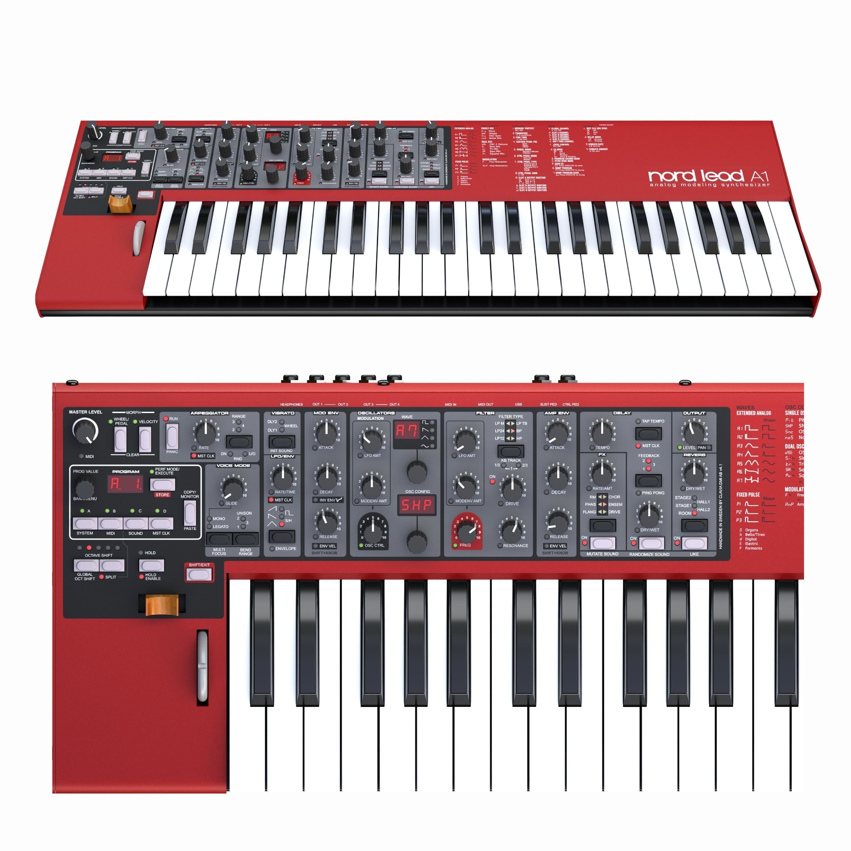 Synthesizer - Clavia Nord Lead A1 3D model_2