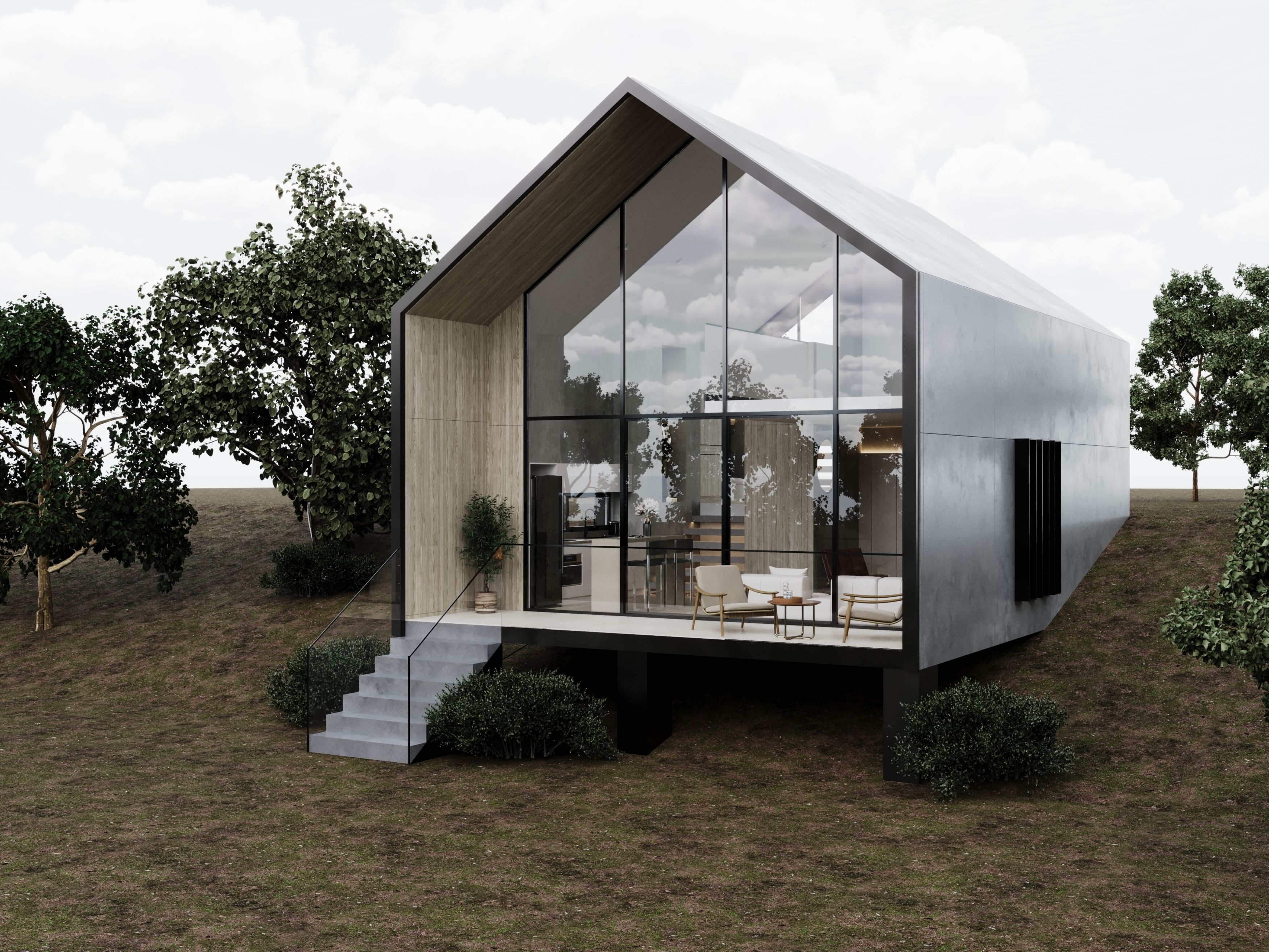 Level House by FGM 3D model_10