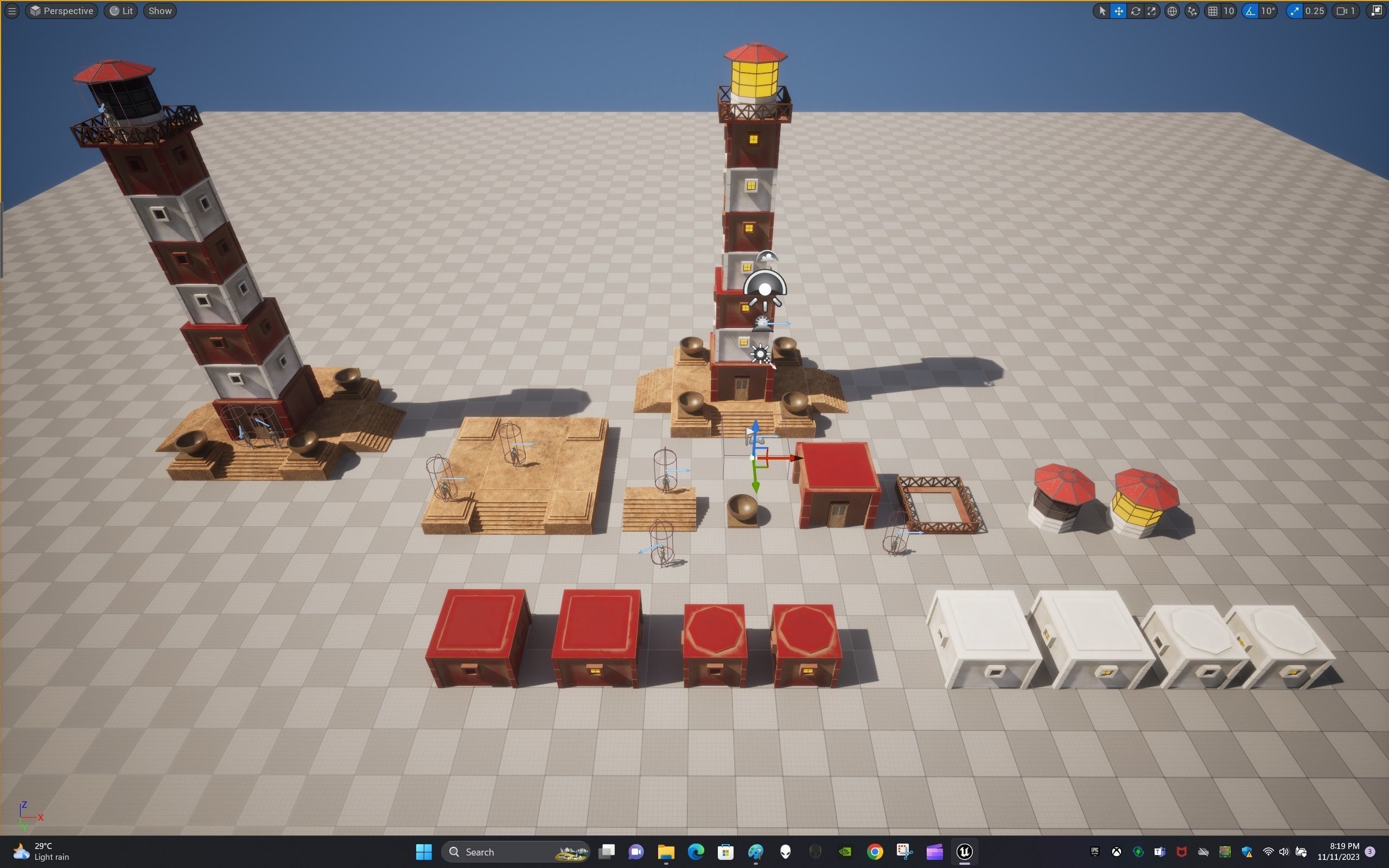 Light House Modular Kit Low-poly 3D model_27