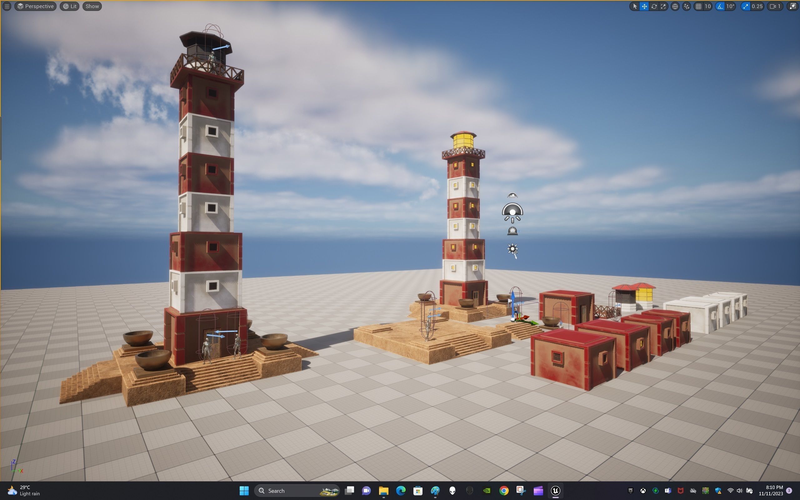 Light House Modular Kit Low-poly 3D model_25