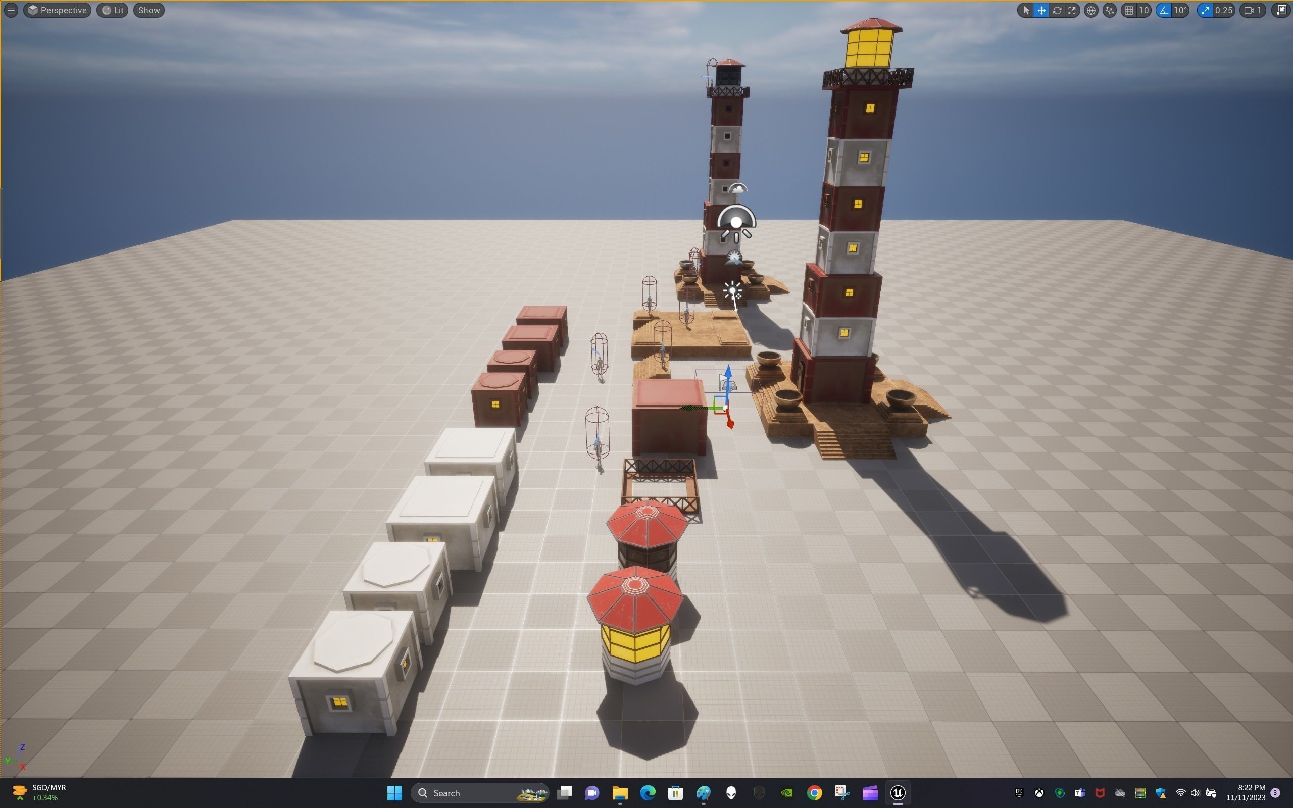 Light House Modular Kit Low-poly 3D model_30