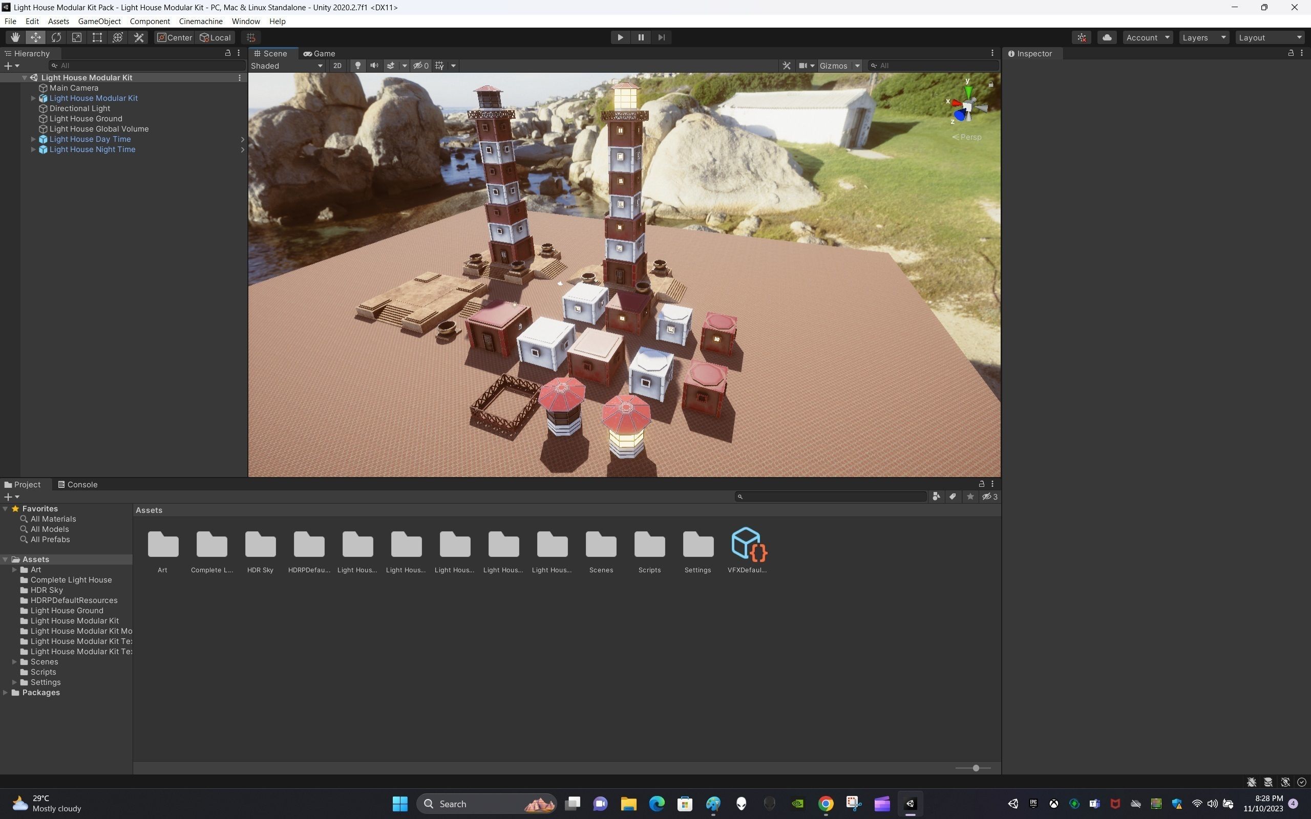 Light House Modular Kit Low-poly 3D model_12