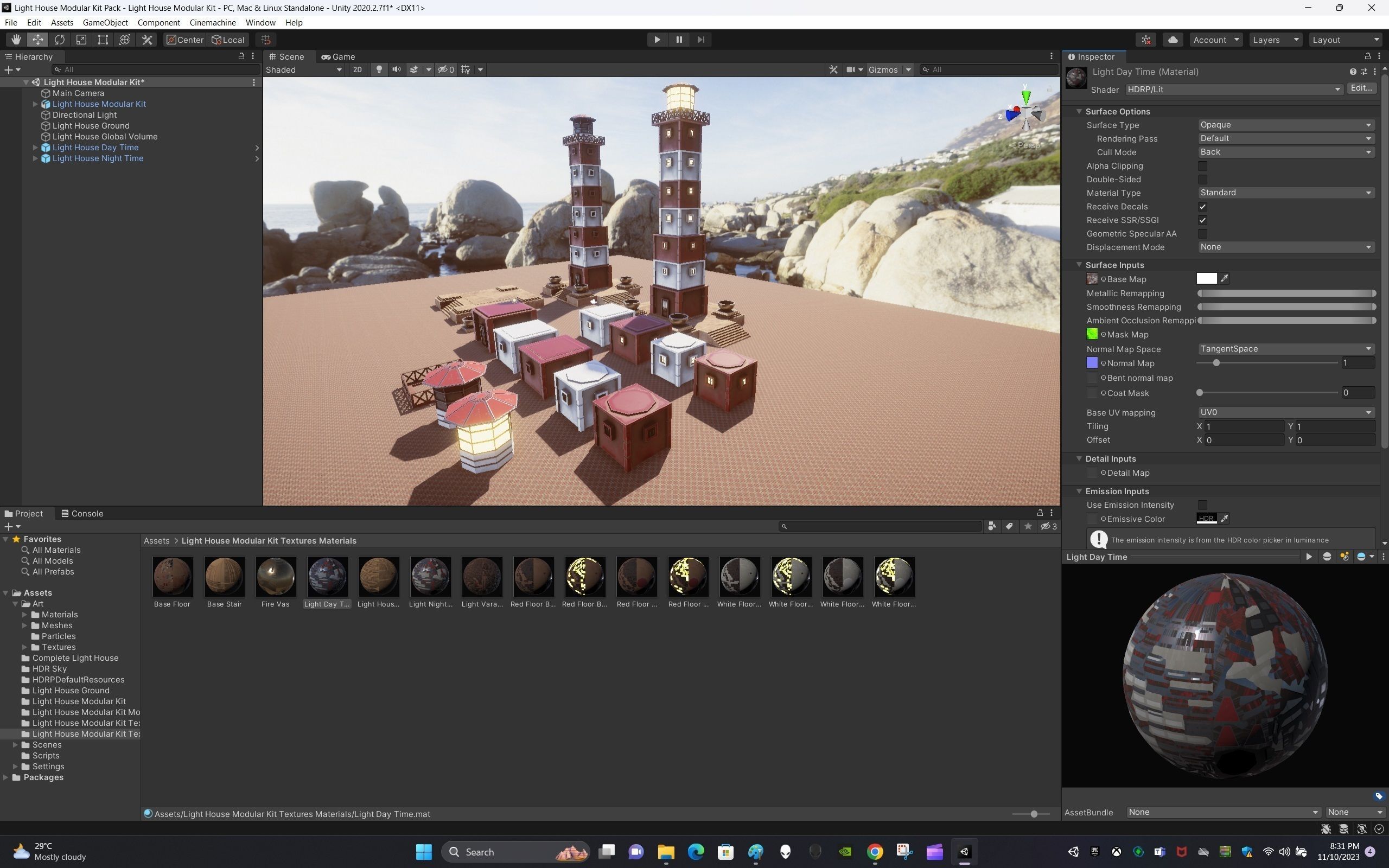 Light House Modular Kit Low-poly 3D model_14