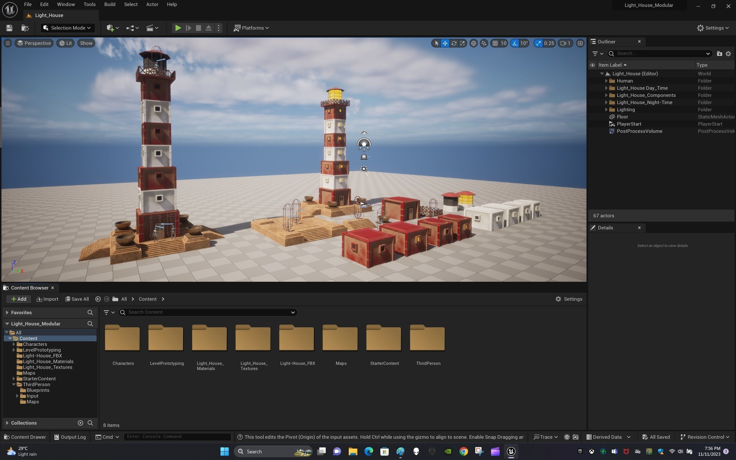 Light House Modular Kit Low-poly 3D model_21