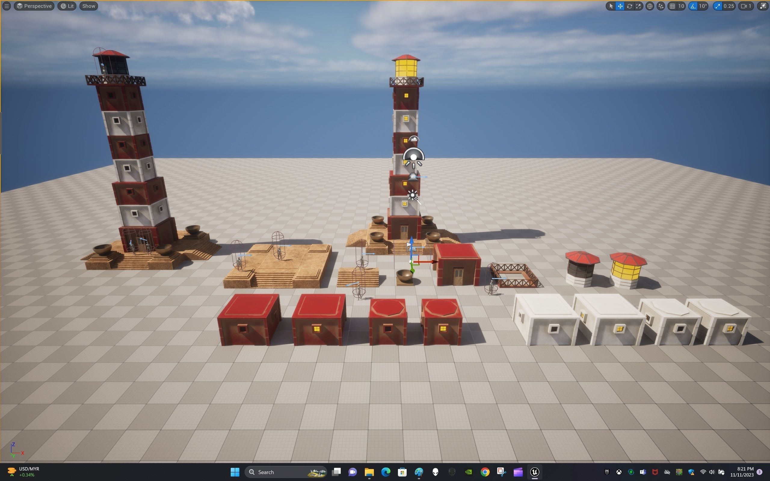 Light House Modular Kit Low-poly 3D model_29