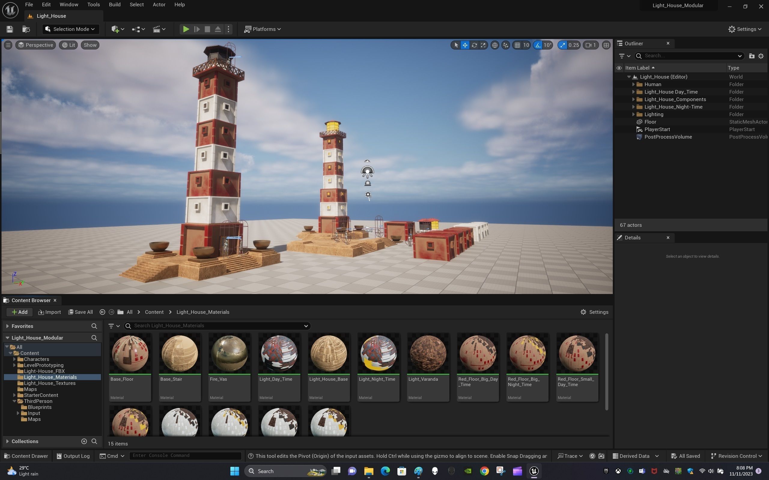 Light House Modular Kit Low-poly 3D model_23