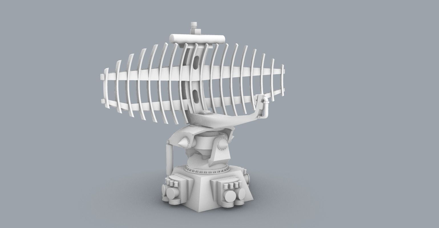 Ship Radars Set PM - 5 Models 3D print model_7