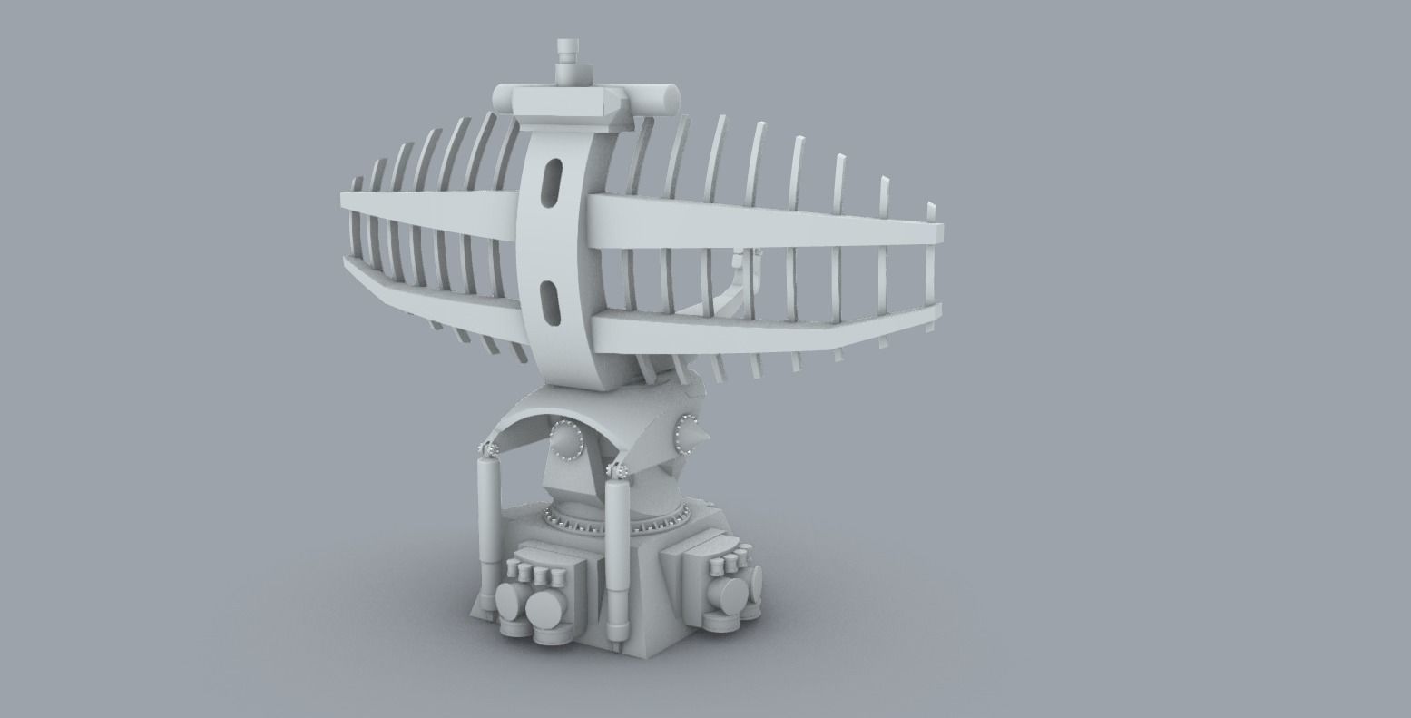 Ship Radars Set PM - 5 Models 3D print model_1