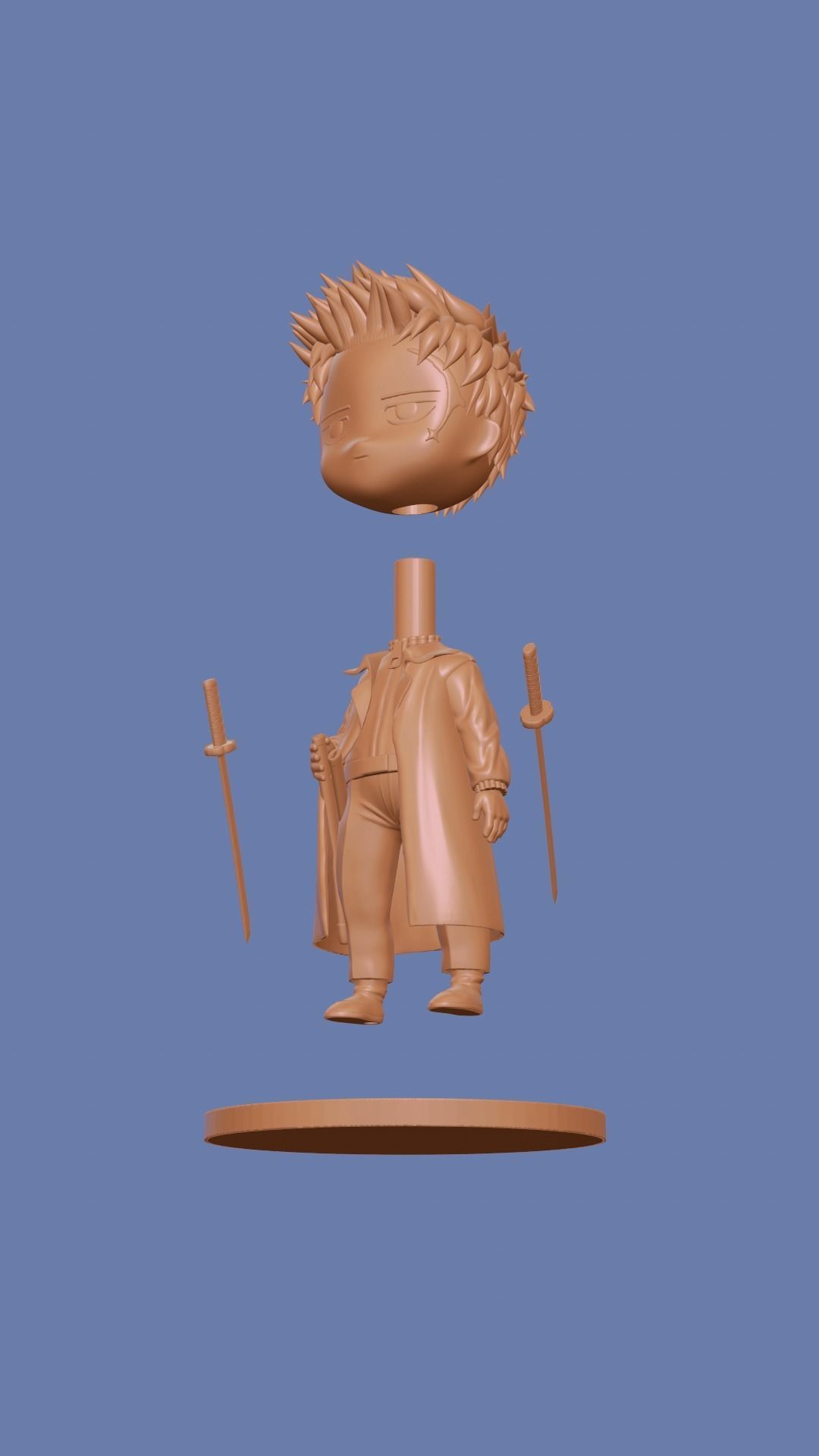 Kagura Bachi 3D print model_2