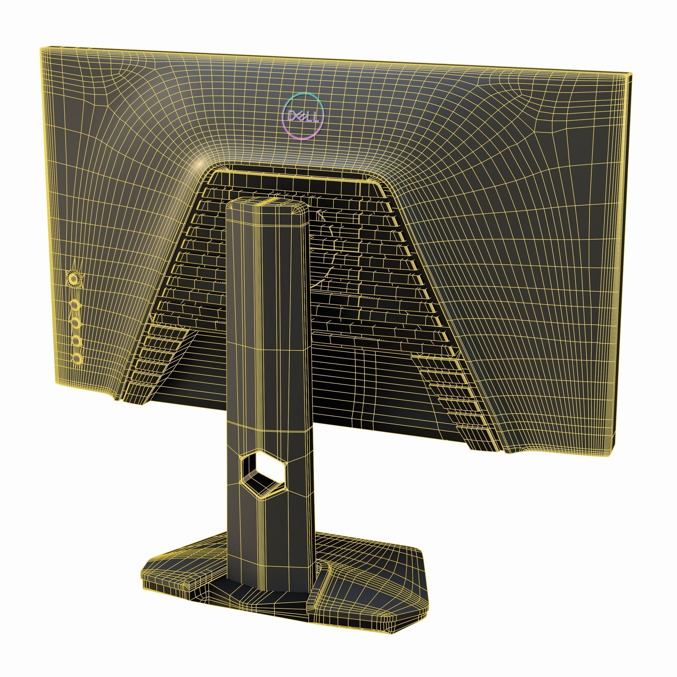 Monitor - Dell S2522HG Low-poly 3D model_8