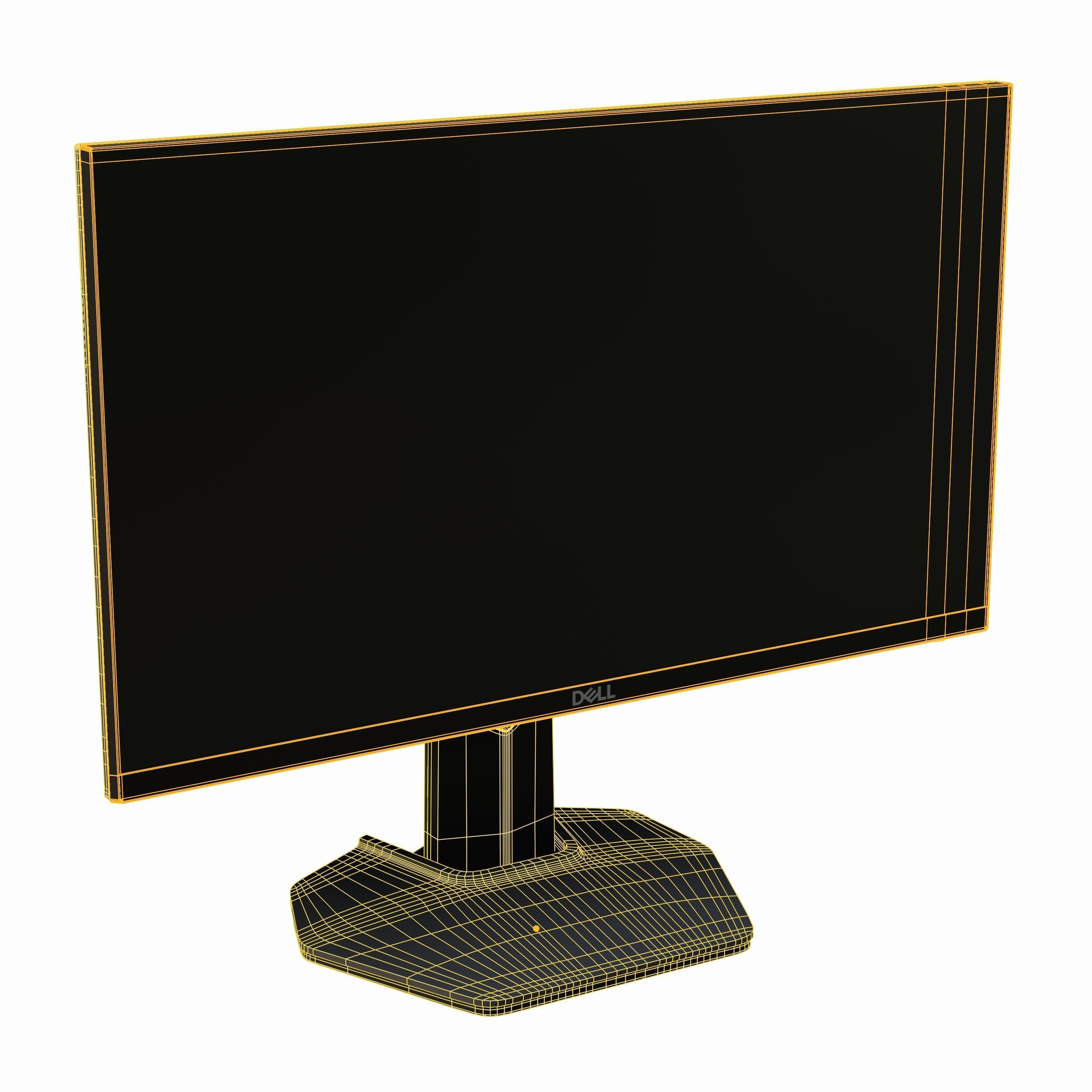 Monitor - Dell S2522HG Low-poly 3D model_7
