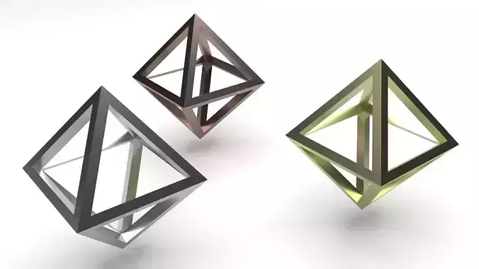 3D Print Ready Metal Latticed Hedras