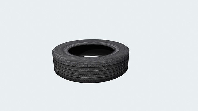 wheel Low-poly 3D model 4