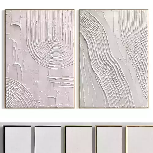 Plaster Two Photo Frame 447