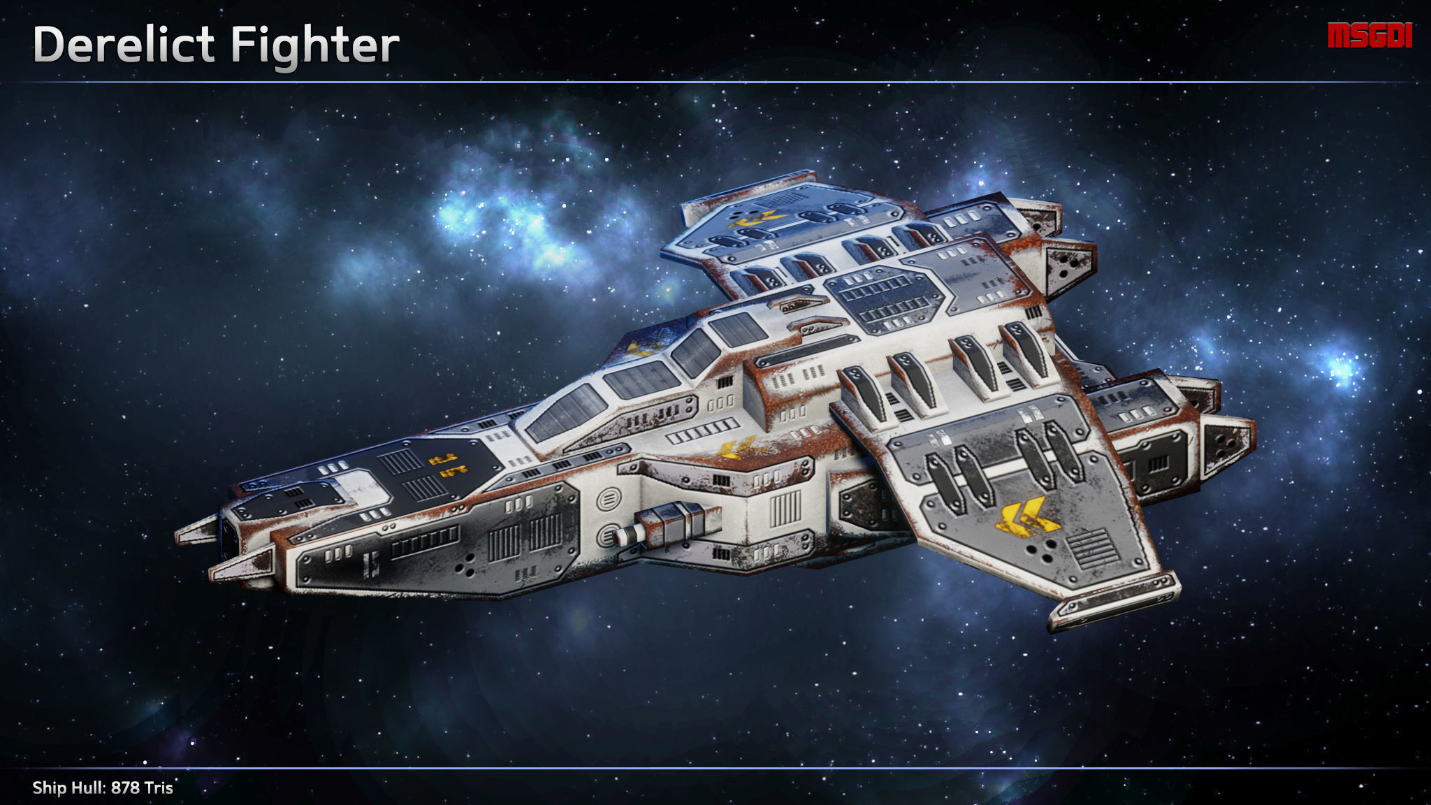 Spaceship Shipwrecks Low-poly 3D model_4