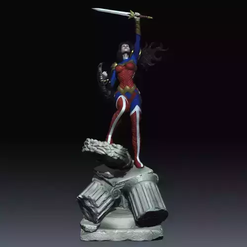 Wonder woman from DC COmcis STL for 3d printing