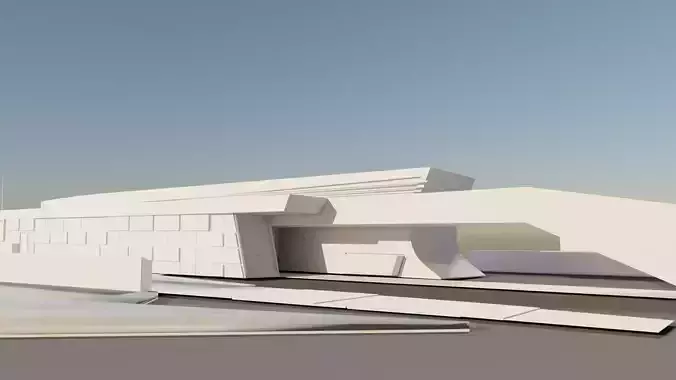 Landscape Formation 1 By Zaha Hadid Low-poly 3D model