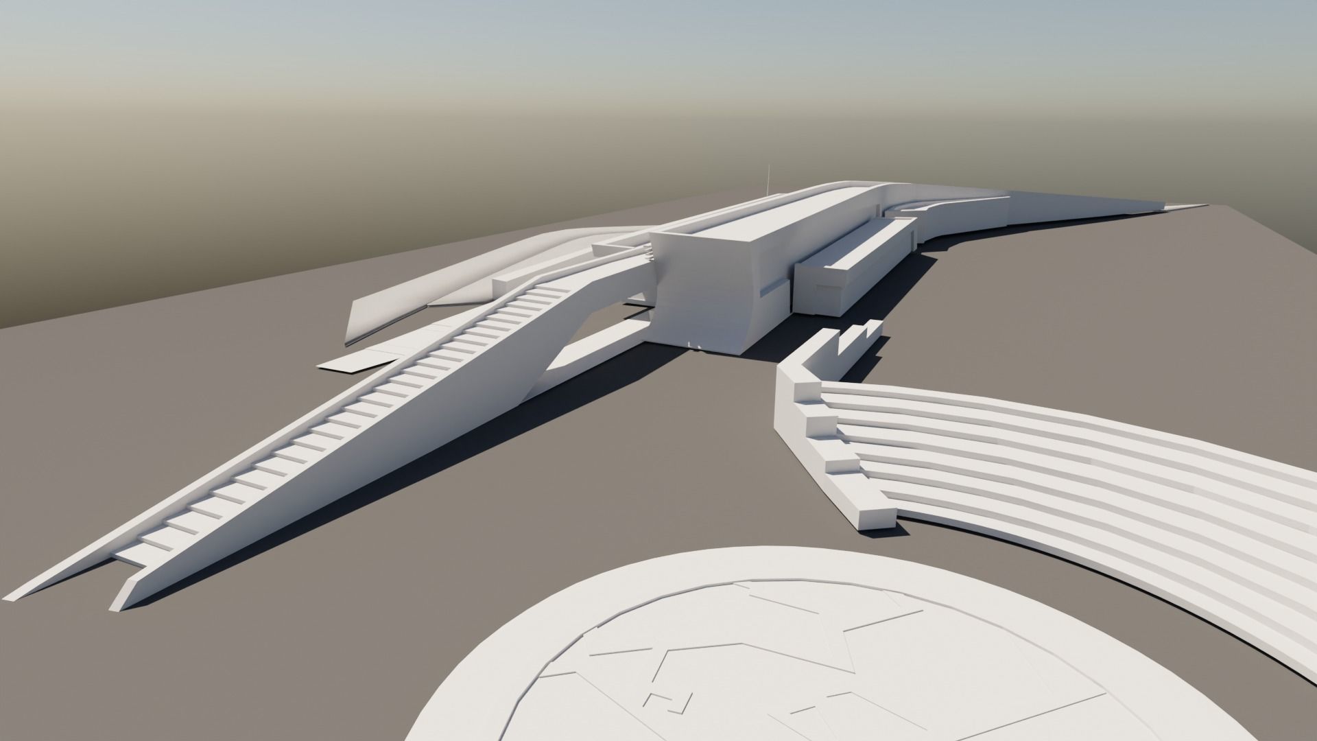 Landscape Formation 1 By Zaha Hadid Low-poly 3D model_3