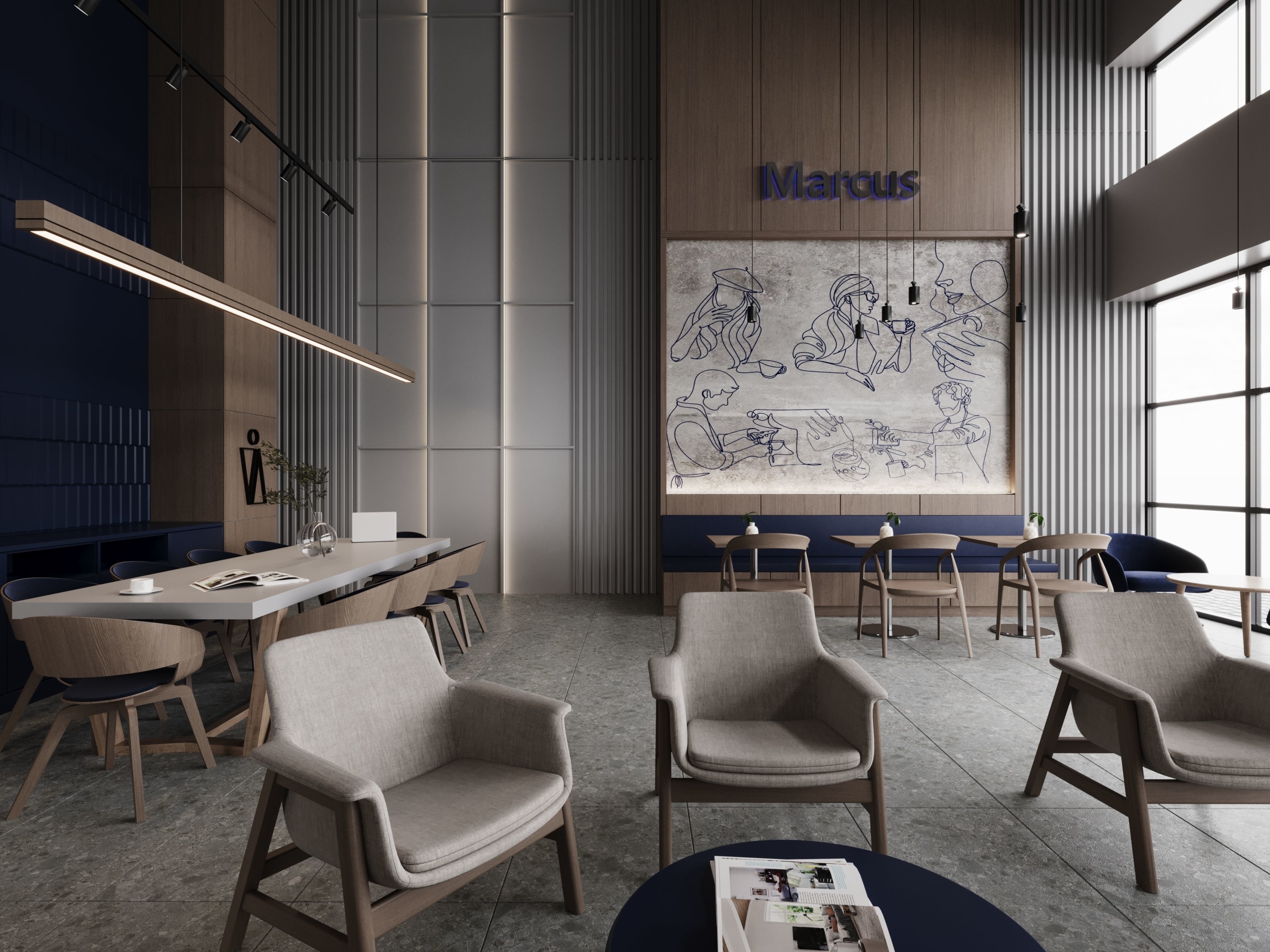 Marcus 21 Reserve Cafe by FGM 3D model_2