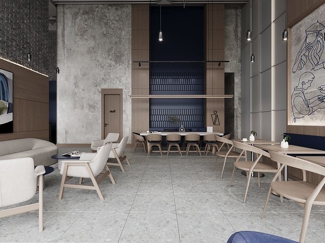 Marcus 21 Reserve Cafe by FGM 3D model