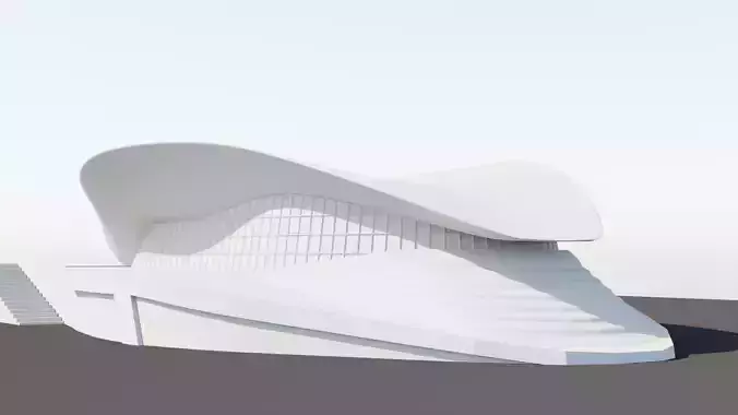 London Aquatic Center By Zaha Hadid Low-poly 3D model London Aquatic Center By Zaha Hadid Low-poly 3D model