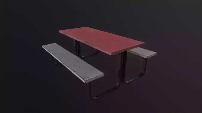 Picnic Table 3D Model