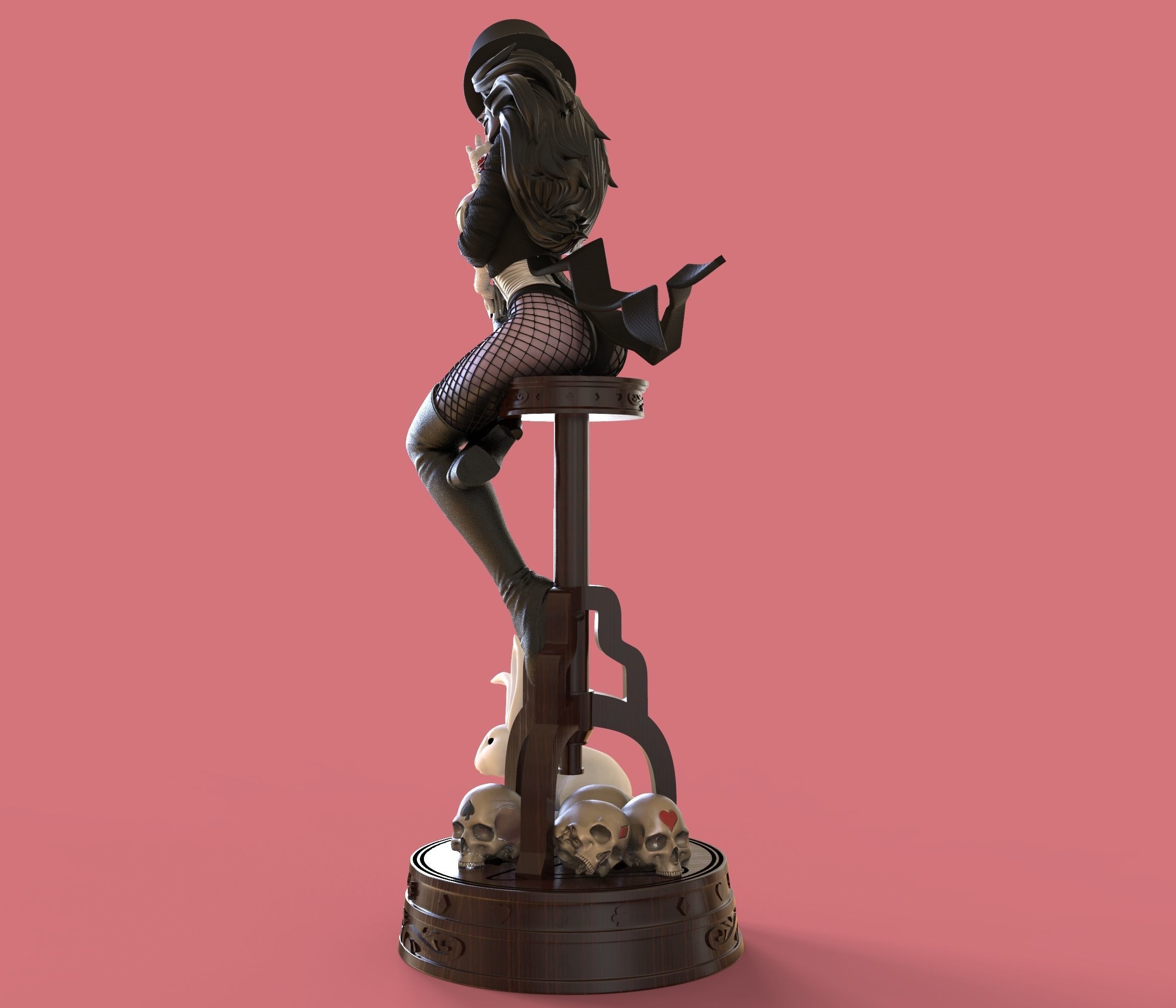 Zatanna from DC Comics Batman STL files for 3d printing 3D print model_7