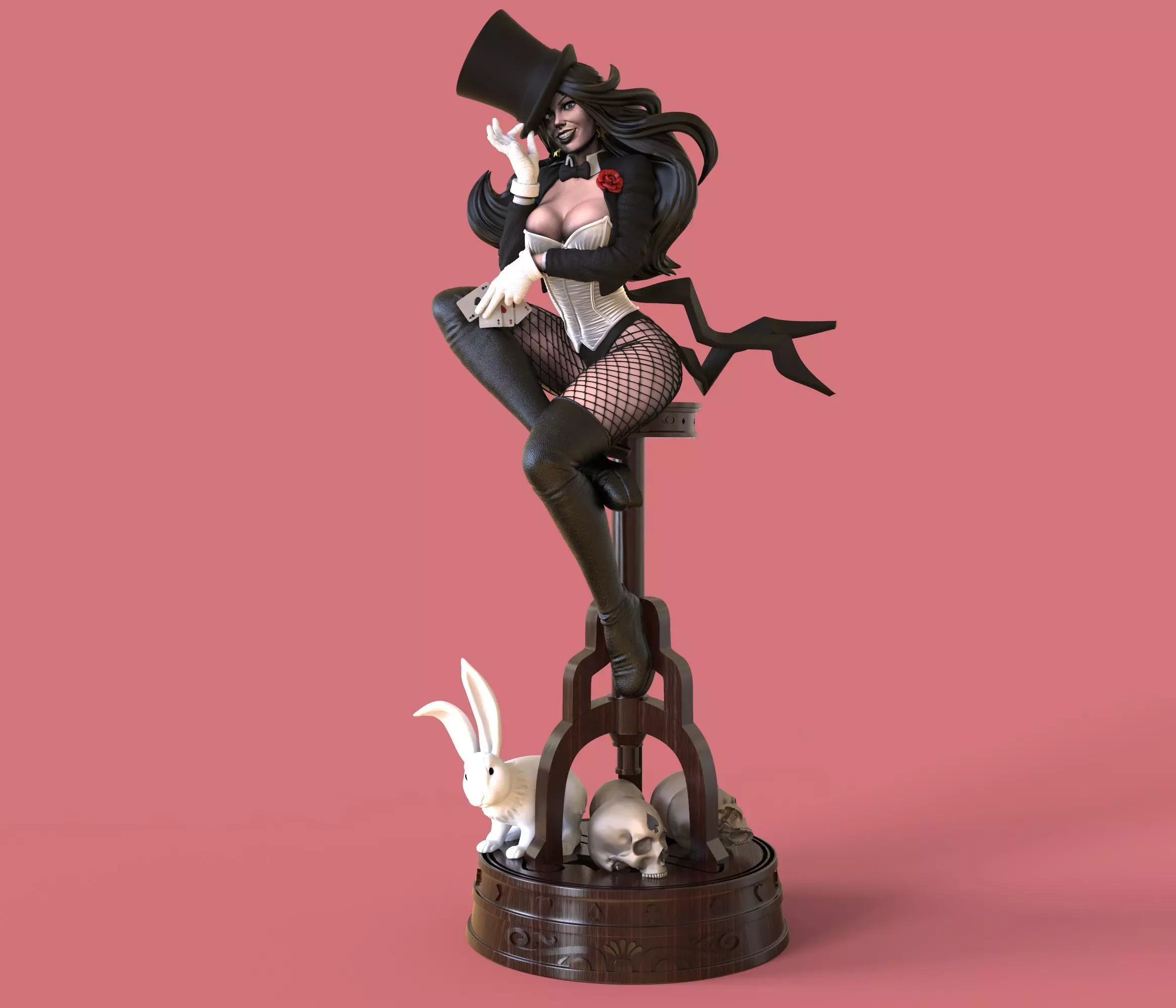 Zatanna from DC Comics Batman STL files for 3d printing 3D print model_0