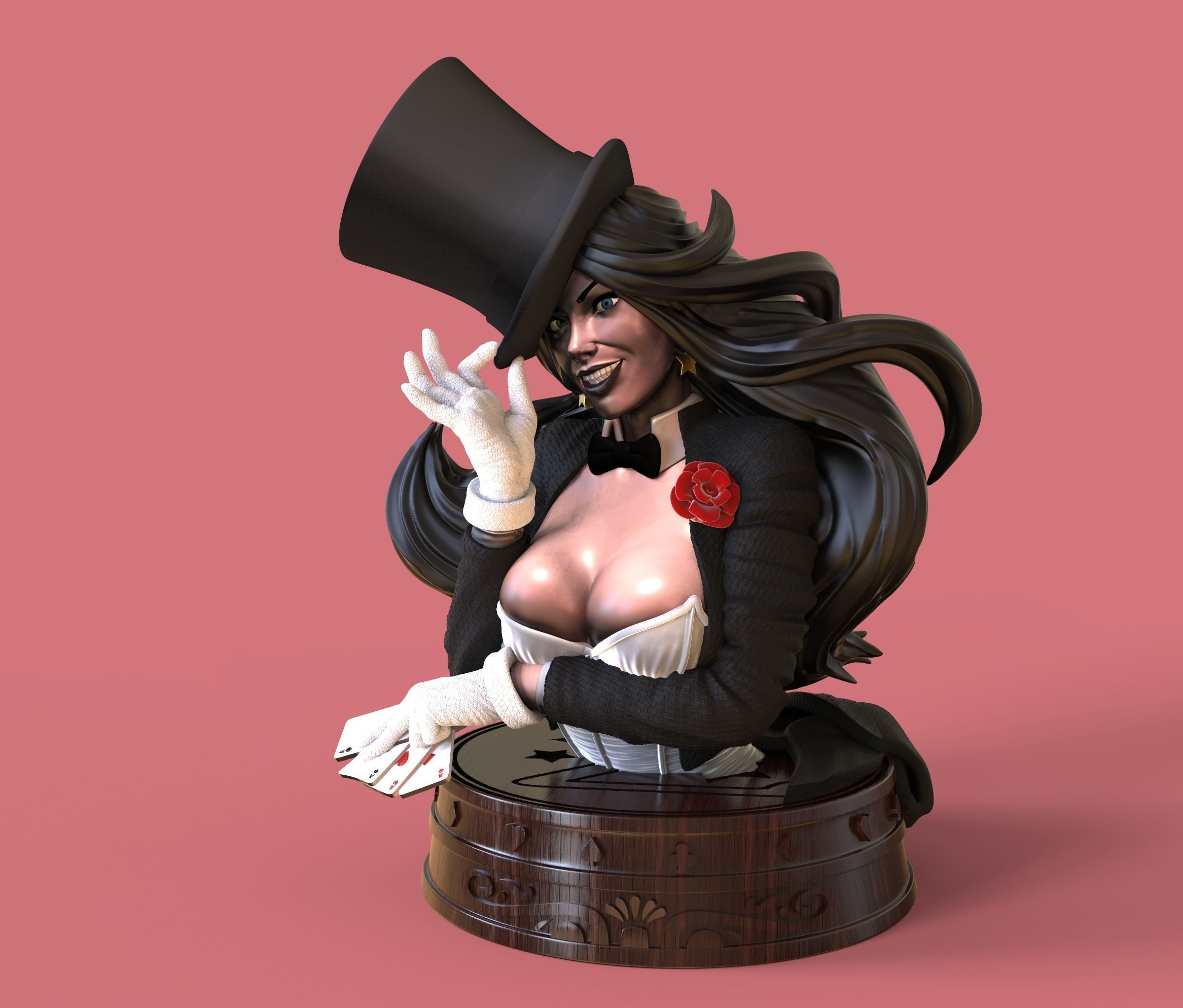 Zatanna from DC Comics Batman STL files for 3d printing 3D print model_2