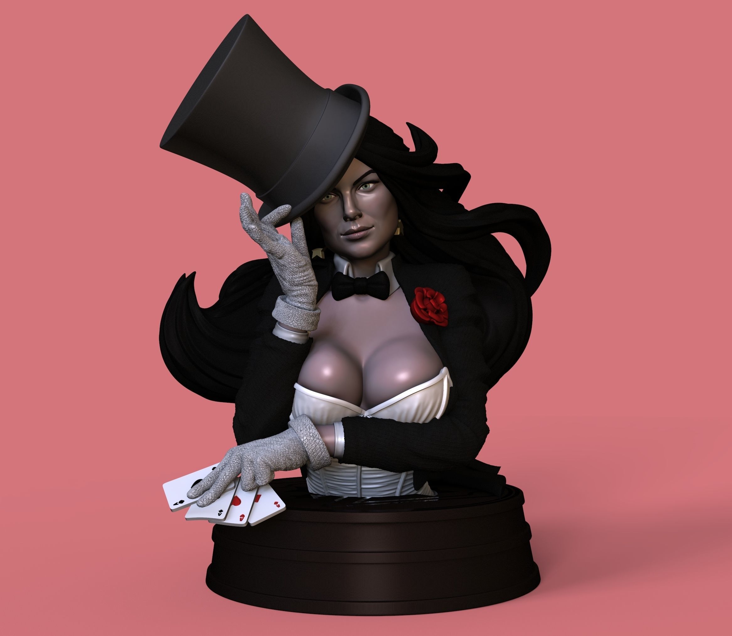 Zatanna from DC Comics Batman STL files for 3d printing 3D print model_3