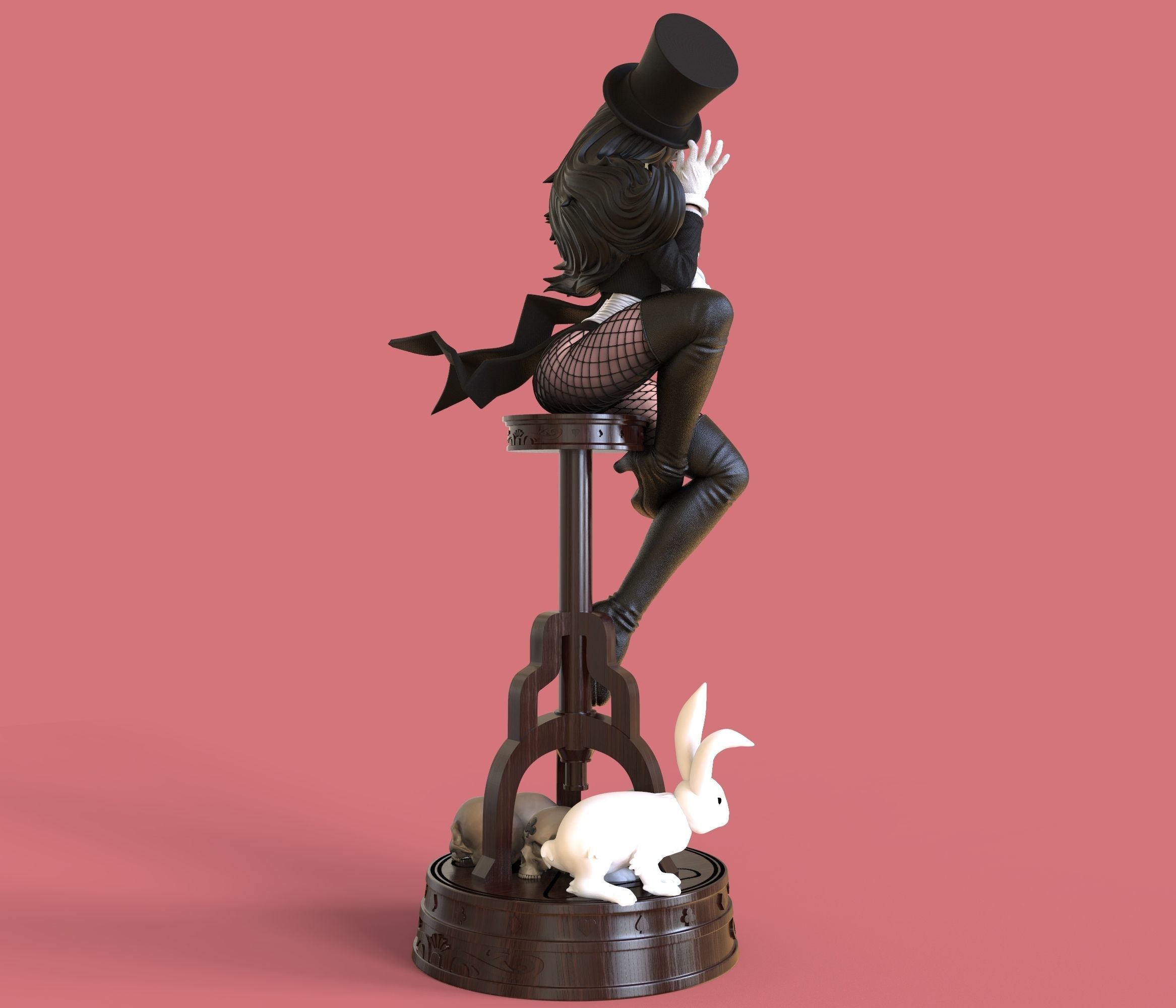 Zatanna from DC Comics Batman STL files for 3d printing 3D print model_5