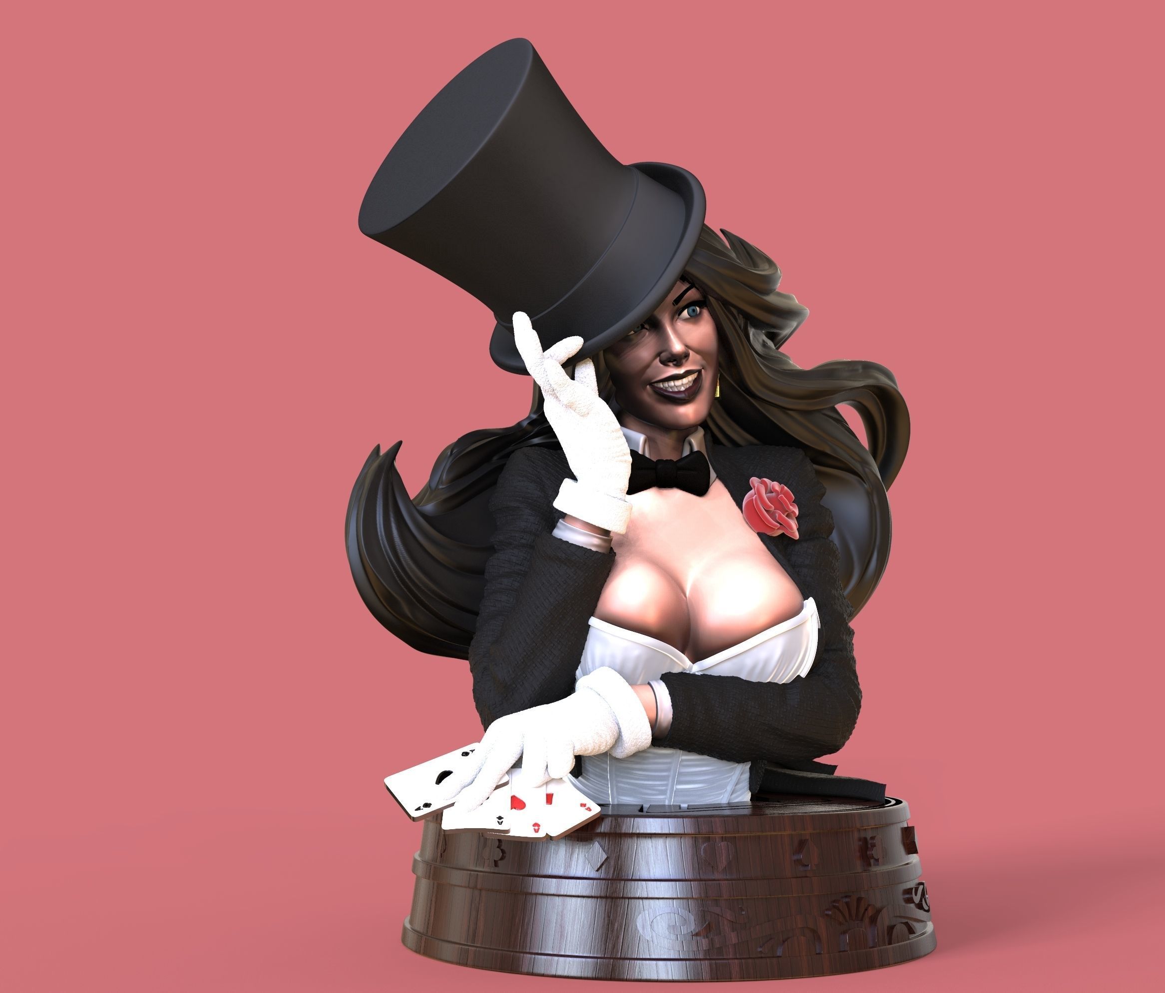 Zatanna from DC Comics Batman STL files for 3d printing 3D print model_8