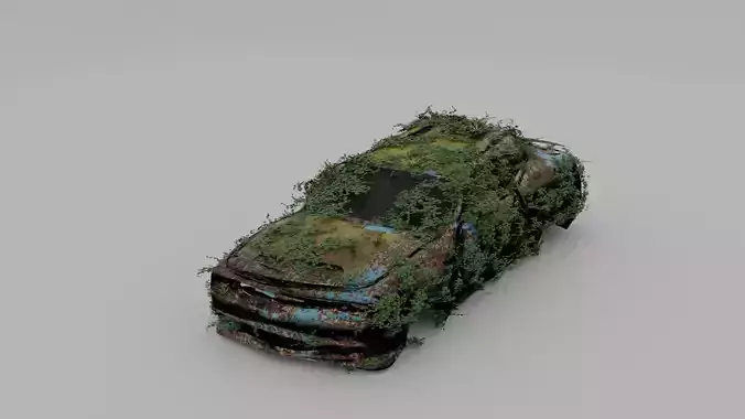 Damaged Rusty Car