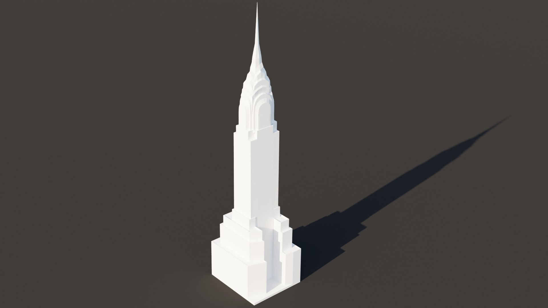 Chrysler Building New York City  Low-poly 3D model_1