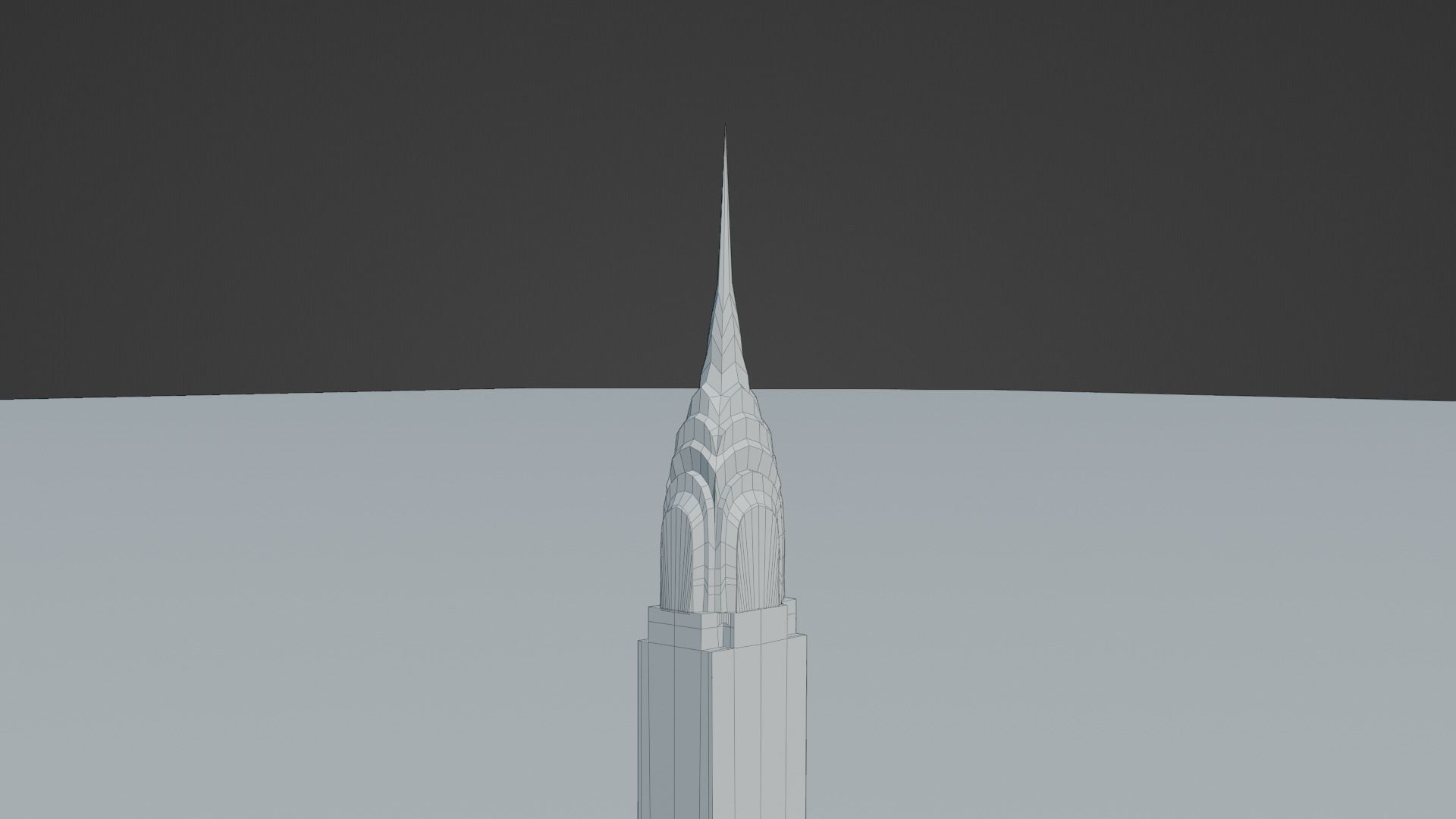 Chrysler Building New York City  Low-poly 3D model_5