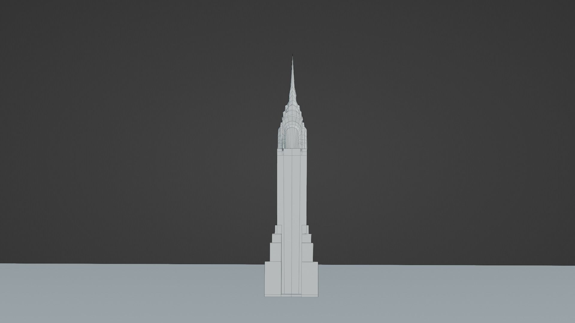 Chrysler Building New York City  Low-poly 3D model_6